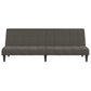 Aveline 2-Seater Sofa Bed in Dark Gray Velvet