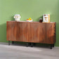 Vintage walnut 59 inch sideboard buffet cabinet