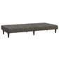 Aveline 2-Seater Sofa Bed in Dark Gray Velvet